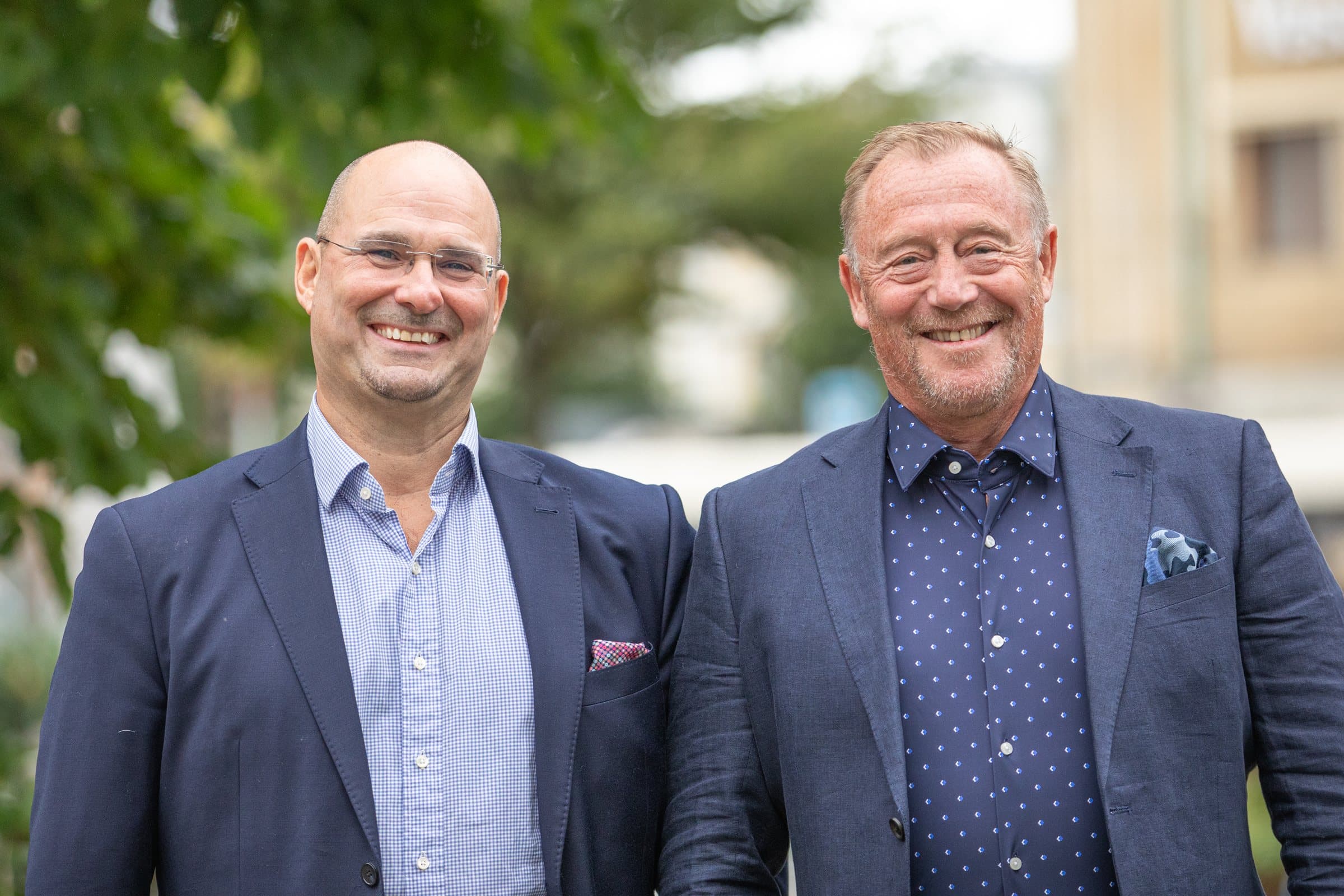 Omar Burazerovic och Lars Ohlson, partner på Raventor